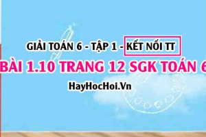 Giải bài 1.10 trang 12 Toán 6 Tập 1 SGK Kết nối tri thức